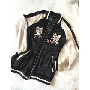 Kendall+Kylie printed bomber jacket